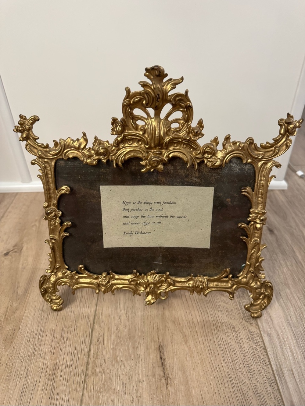 ANTIQUE GILDED BRONZE ORNATE FRAME
